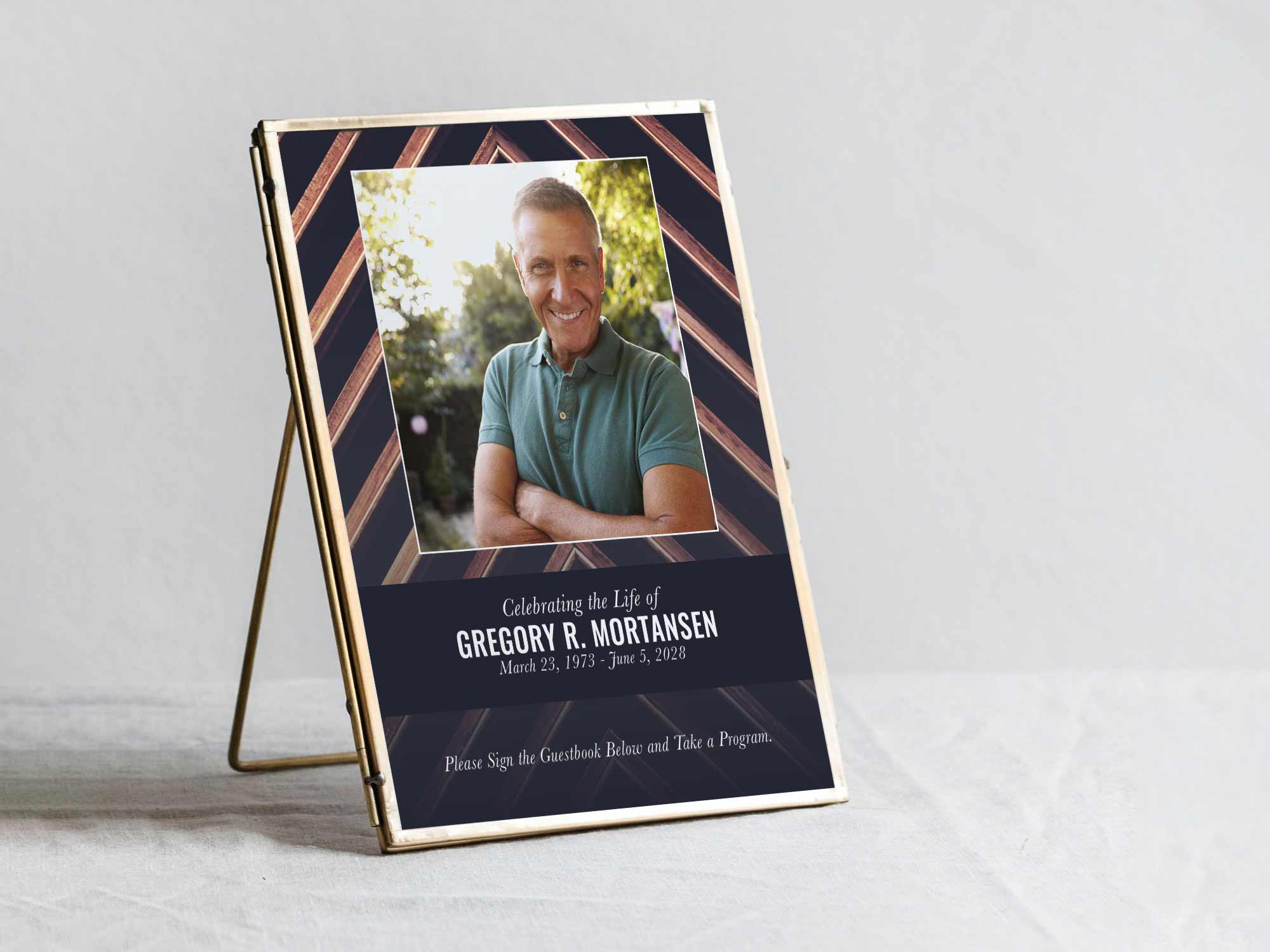 Table Sign in Frame Sample