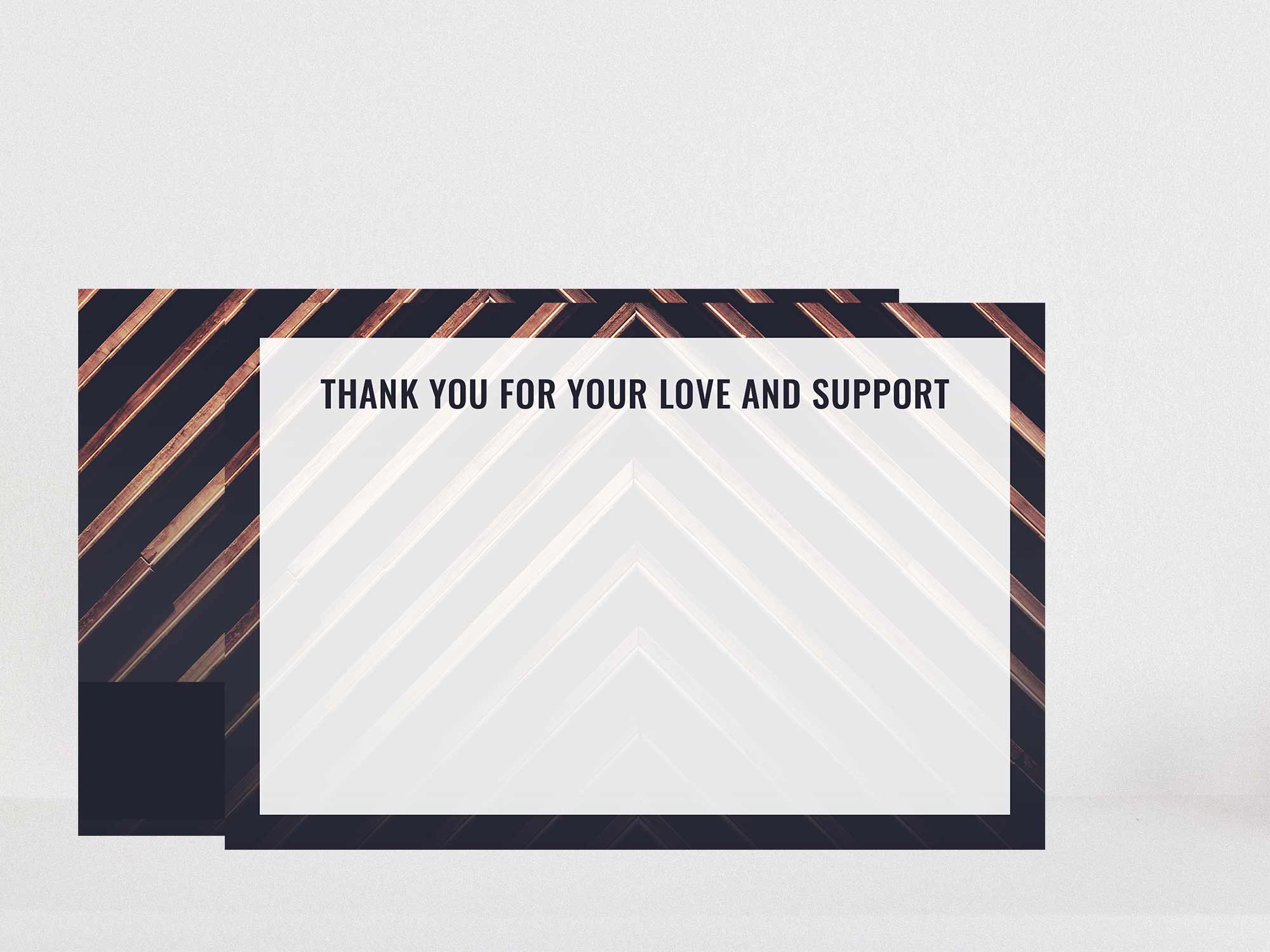Thank You Card Back Blank Sample