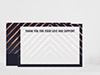 Thank You Card Back Blank