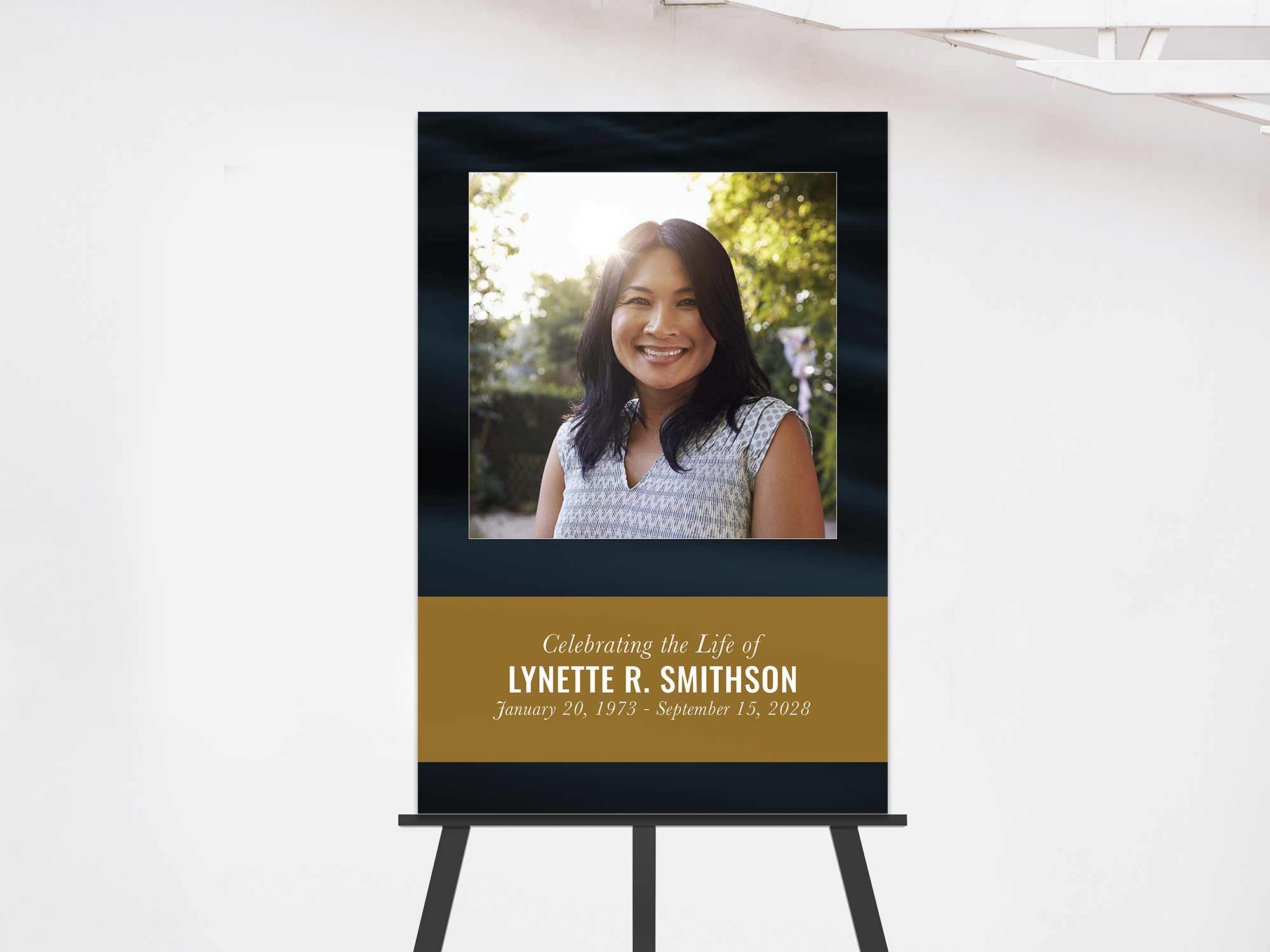 Easel Sign (On Easel) Sample