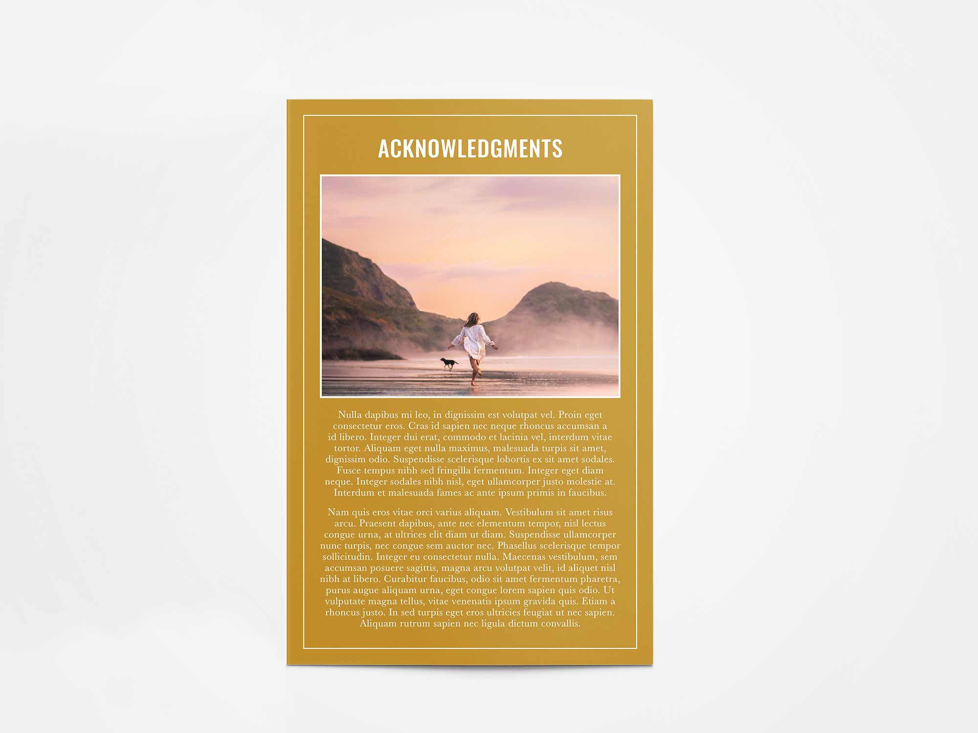 Program Card Back Sample