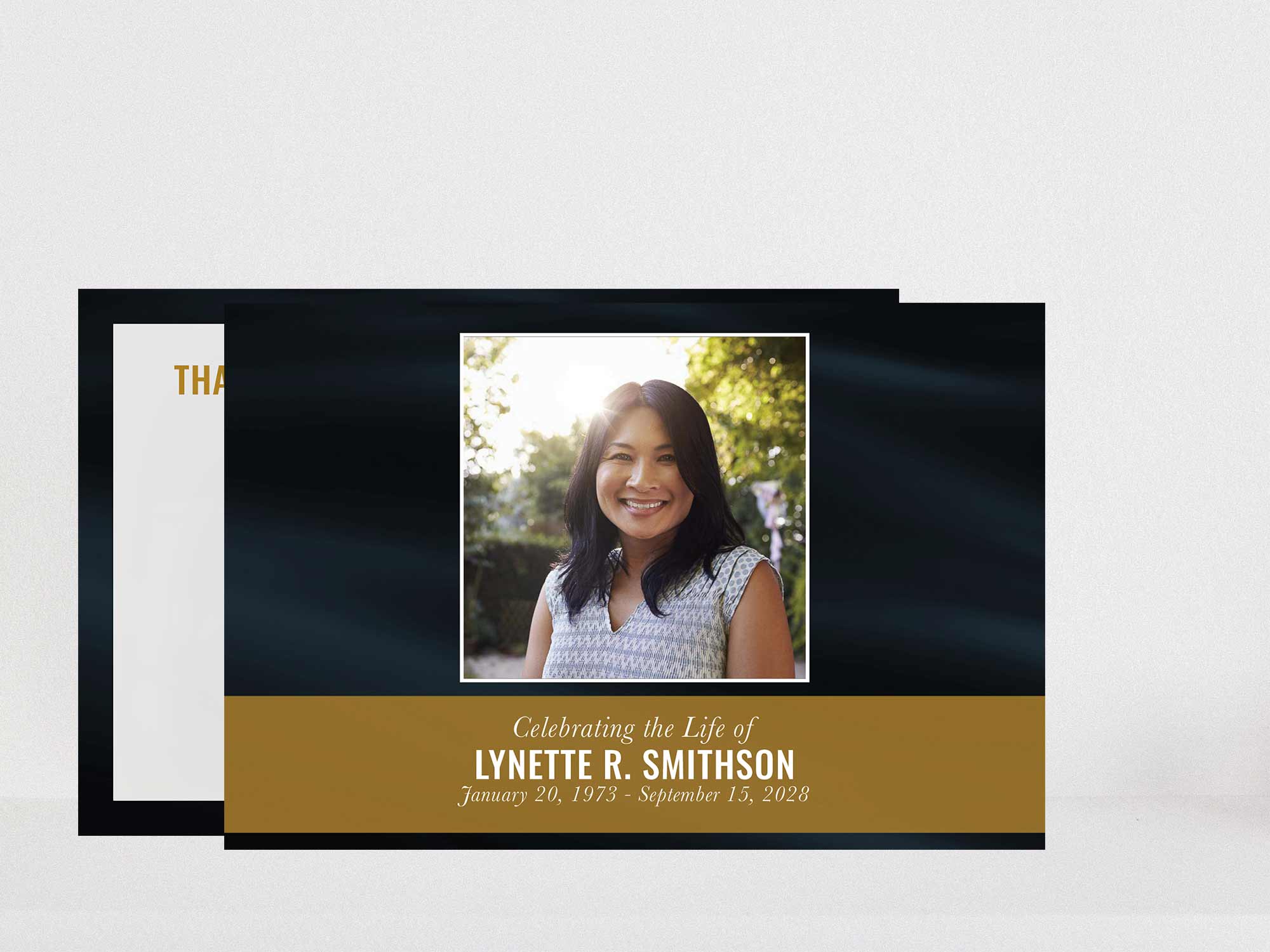 Thank You Card Front Sample
