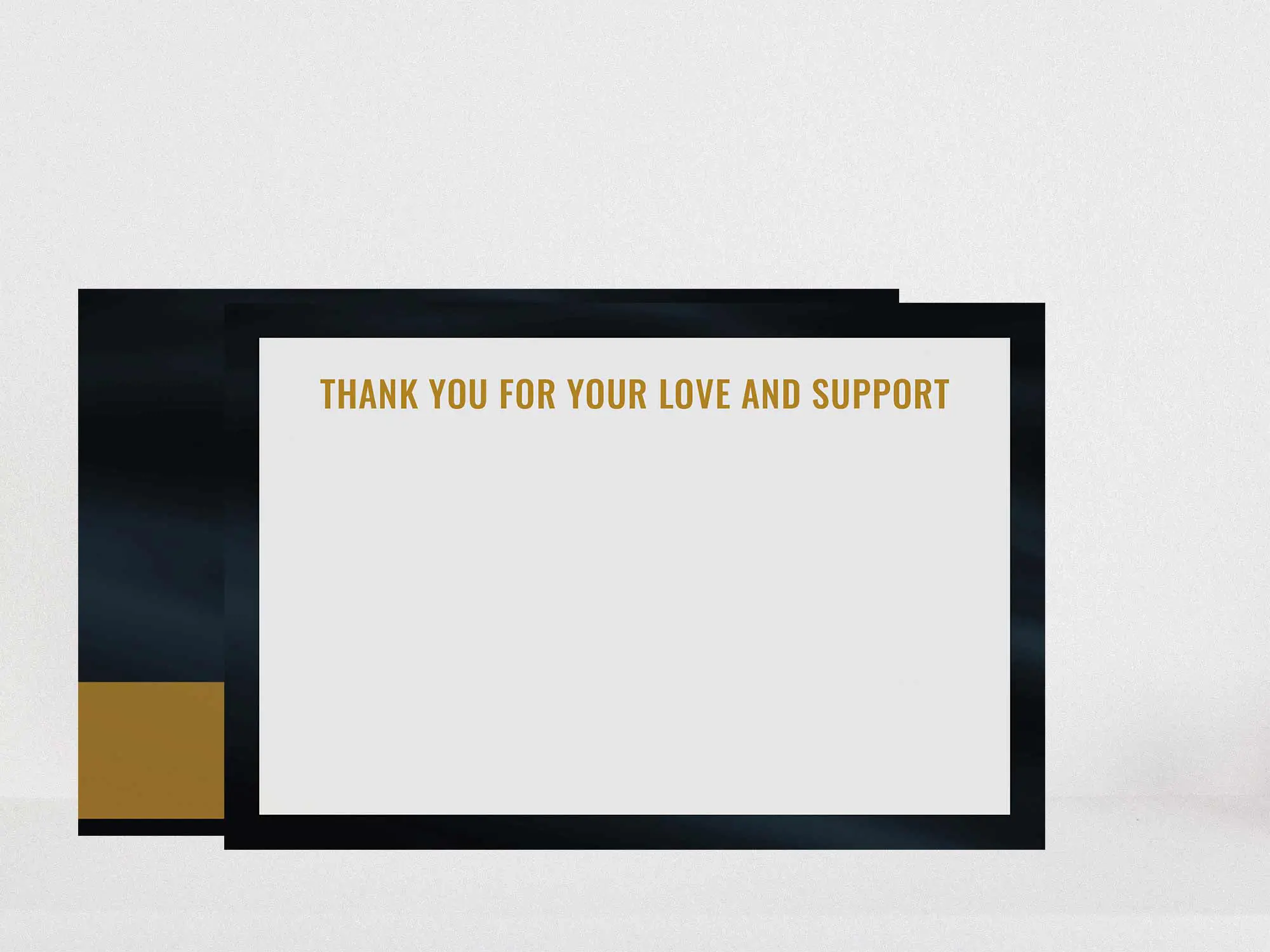 Thank You Card Back Blank