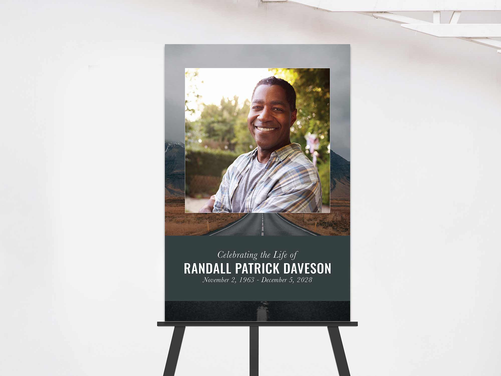 Easel Sign (On Easel) Sample