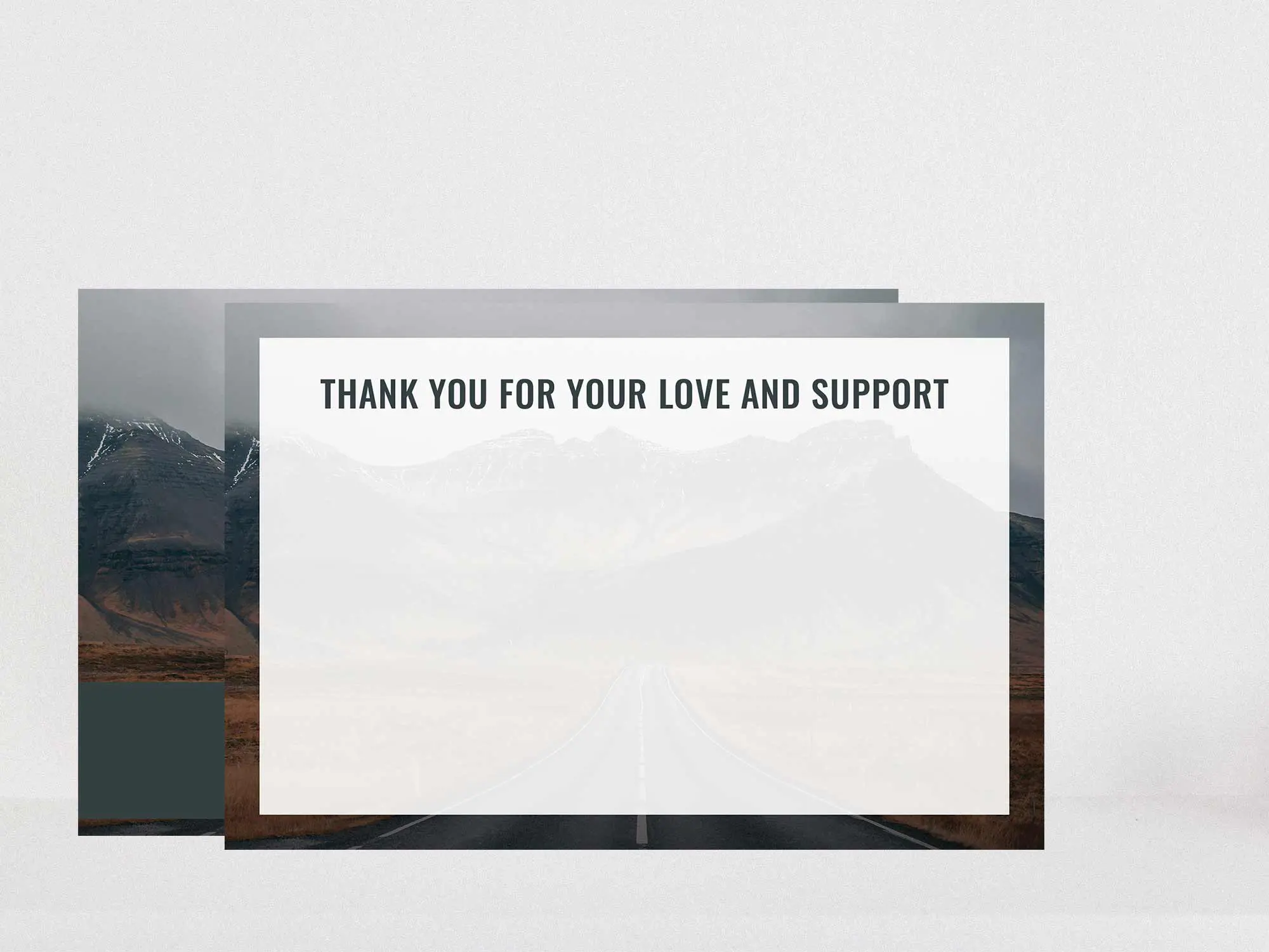 Thank You Card Back Blank