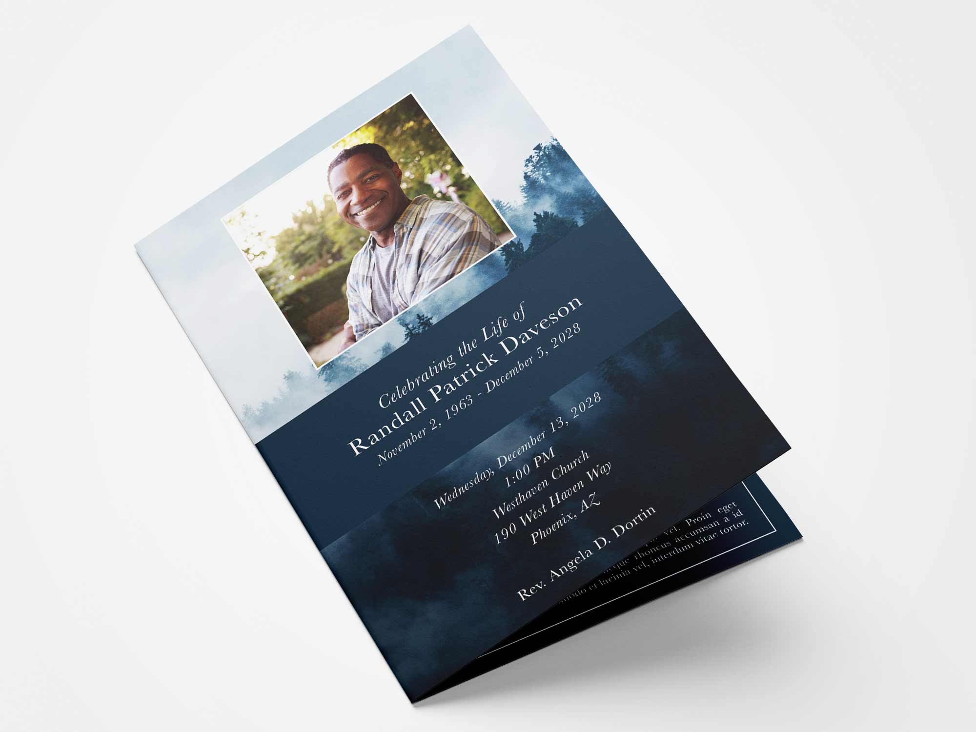 Standard Program Front Sample