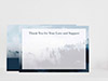 Thank You Card Back Blank