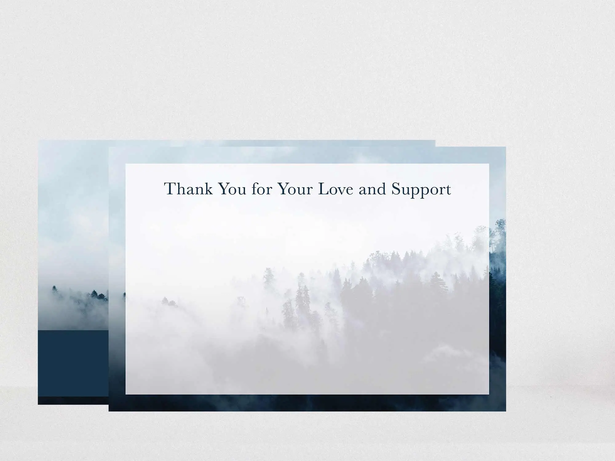 Thank You Card Back Blank