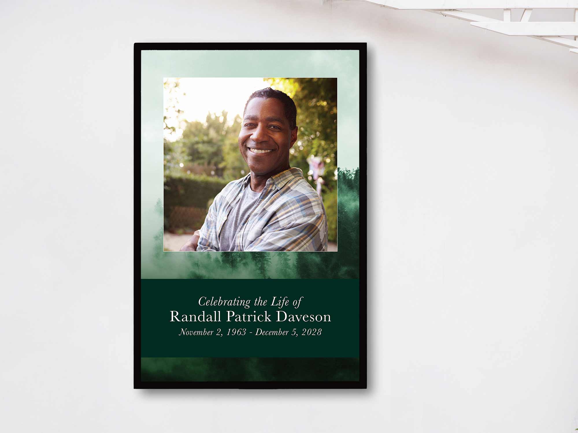 Easel Sign (In Frame) Sample