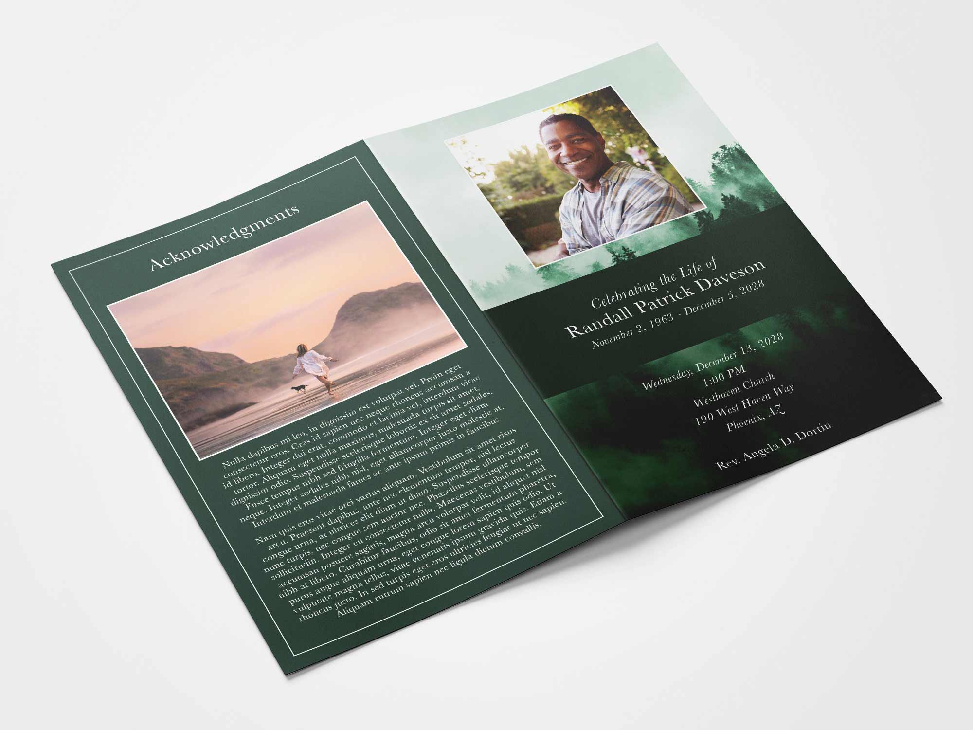 Standard Program Back Sample