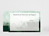 Thank You Card Back Blank