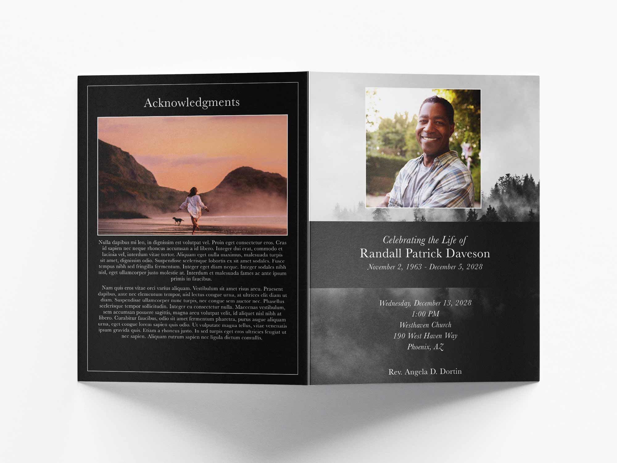 Large Program Back Sample