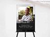 Easel Sign (On Easel)
