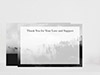 Thank You Card Back Blank