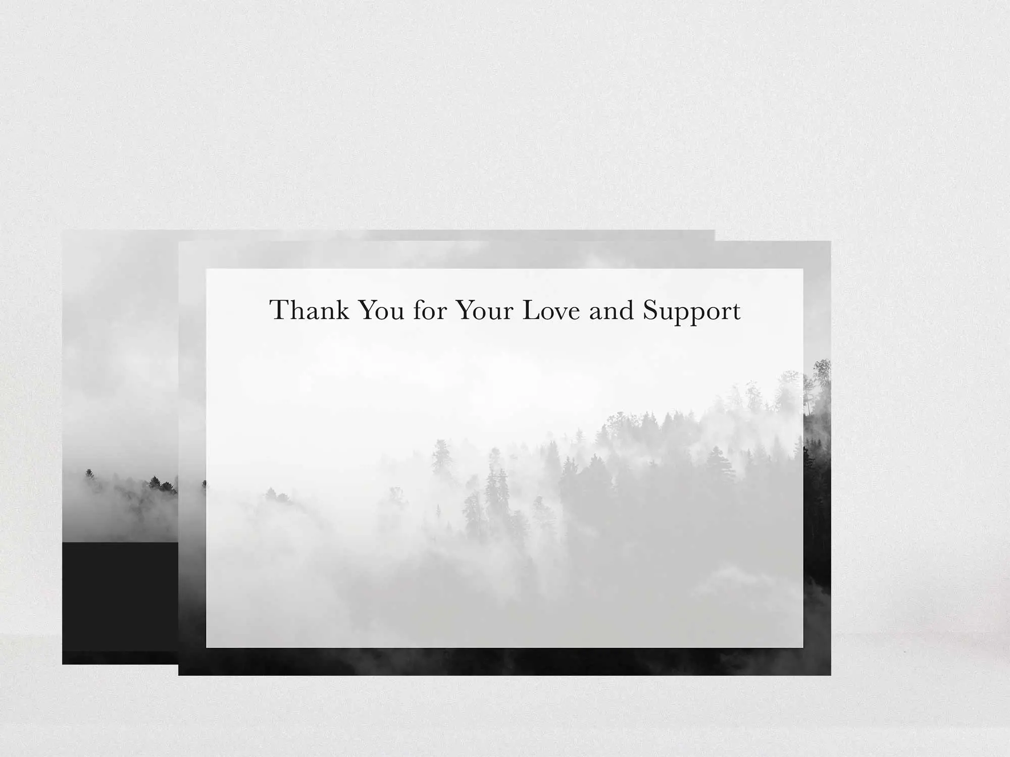 Thank You Card Back Blank