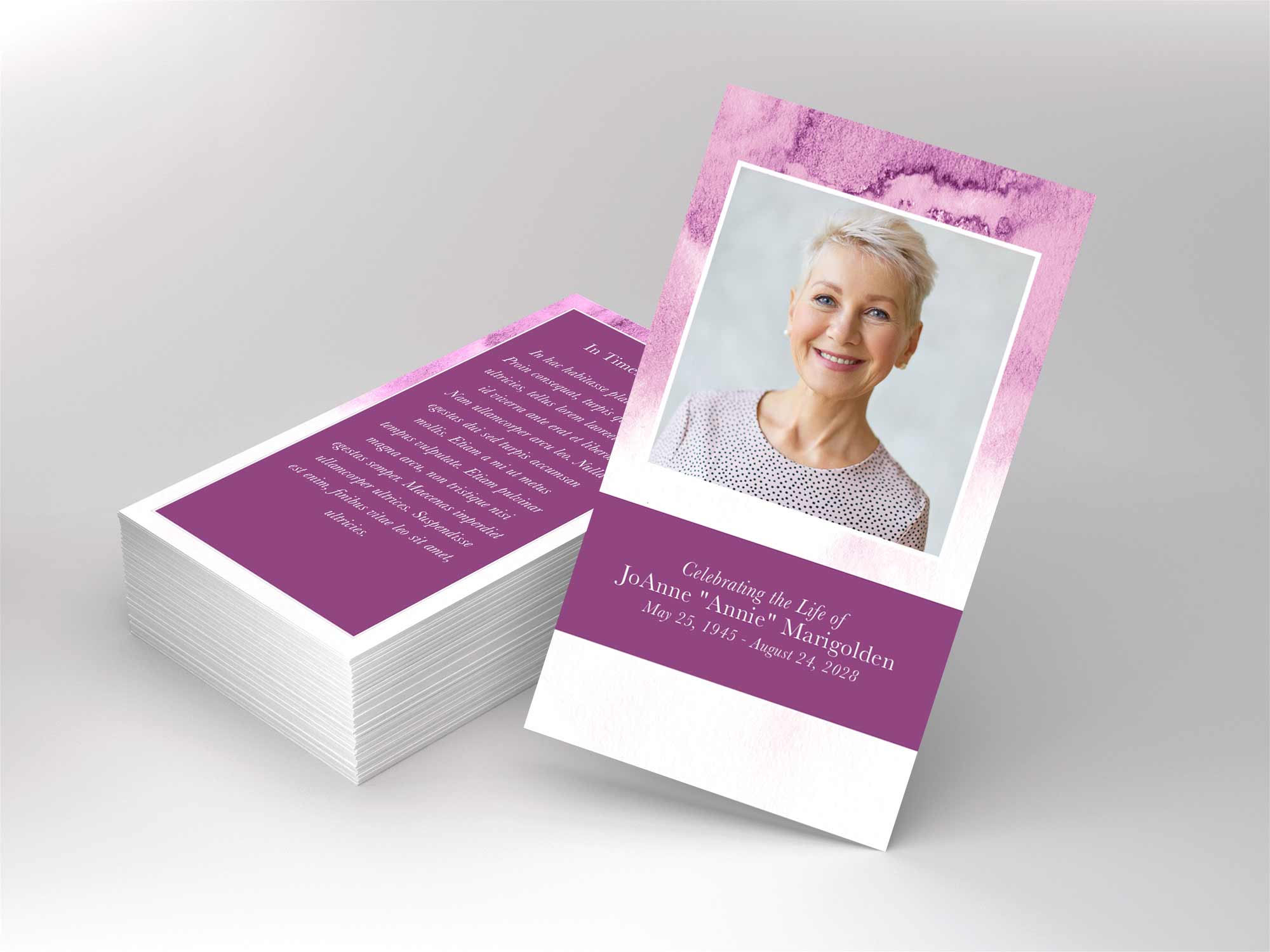 Prayer Card Front Sample