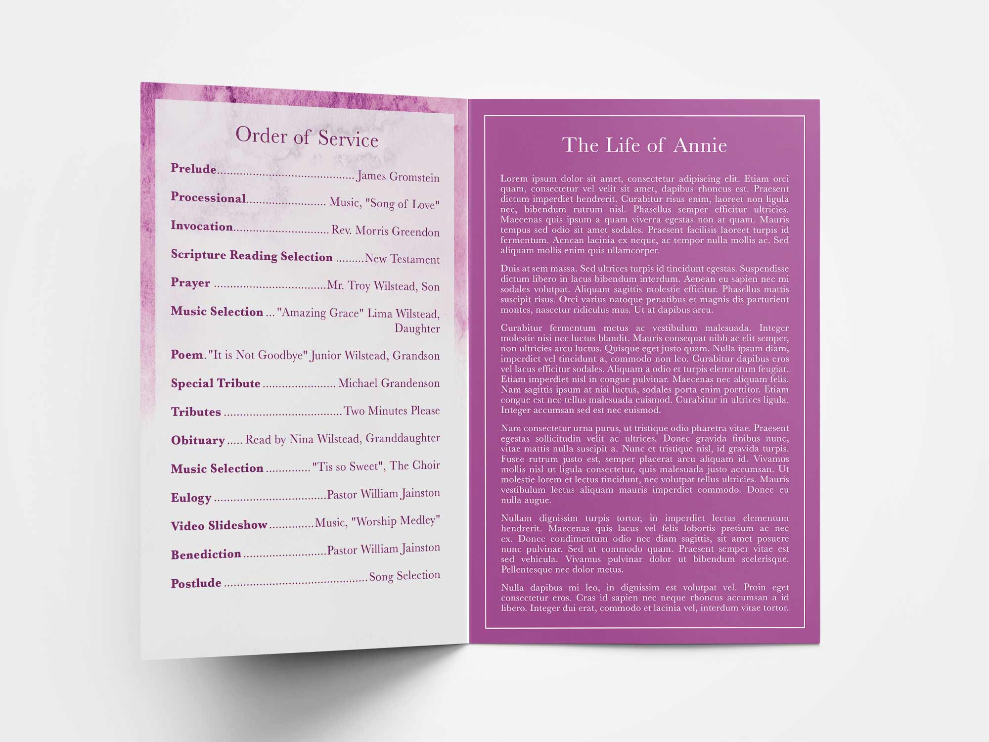 Standard Program Inside Sample