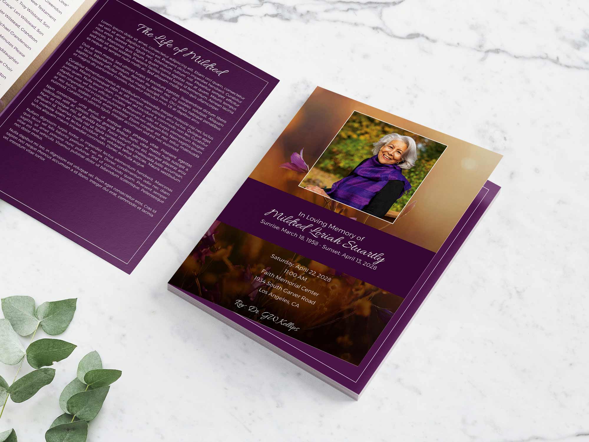 Large Program Front Sample