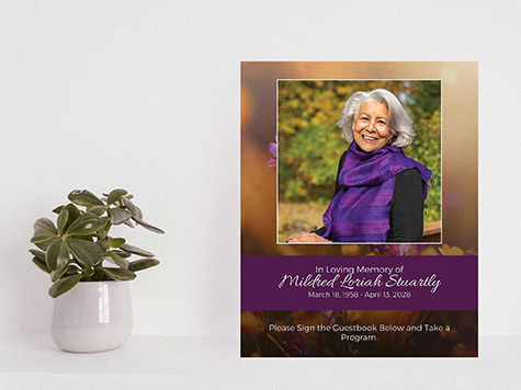 View Table Sign Sample