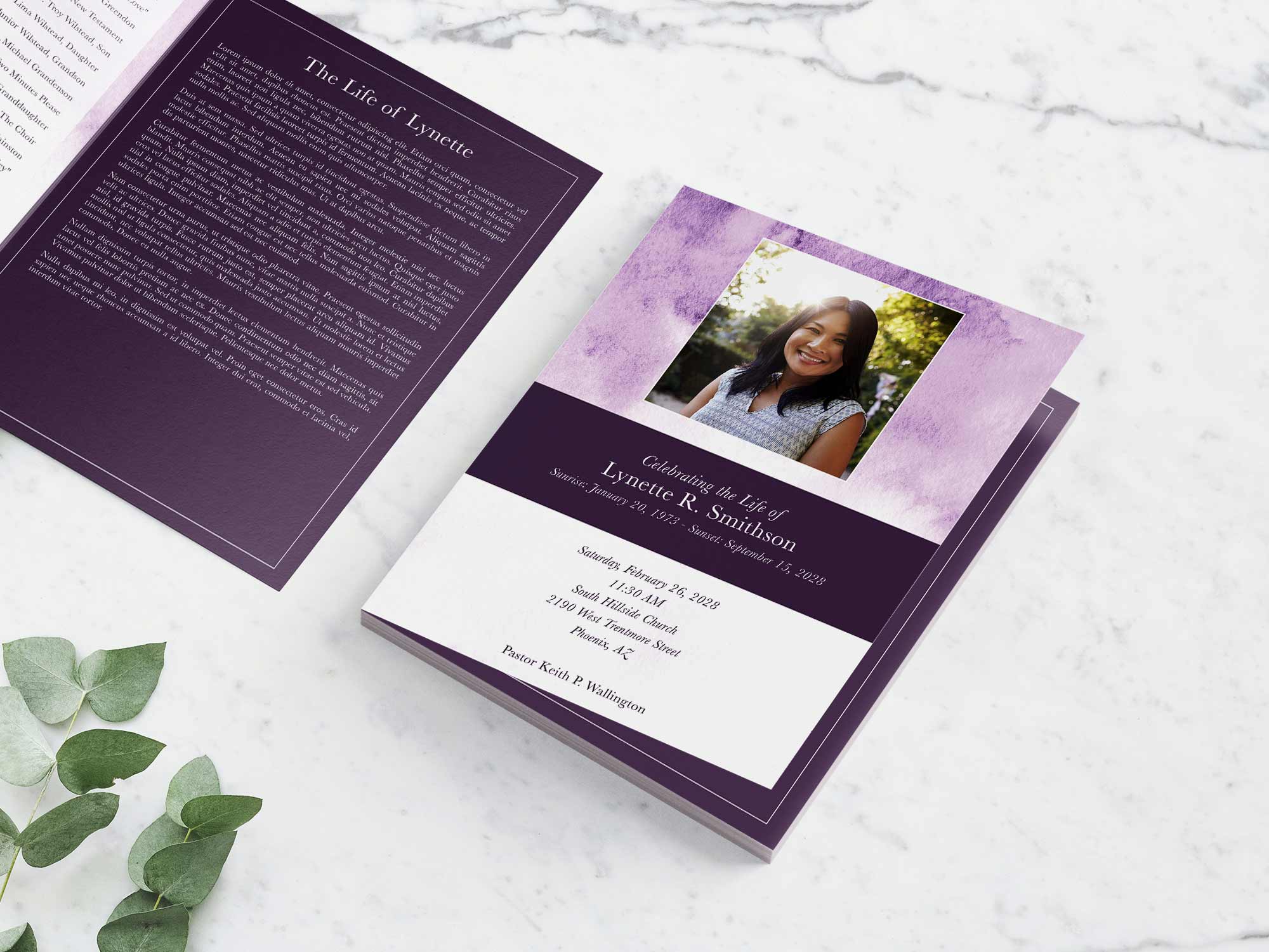 Large Program Front Sample