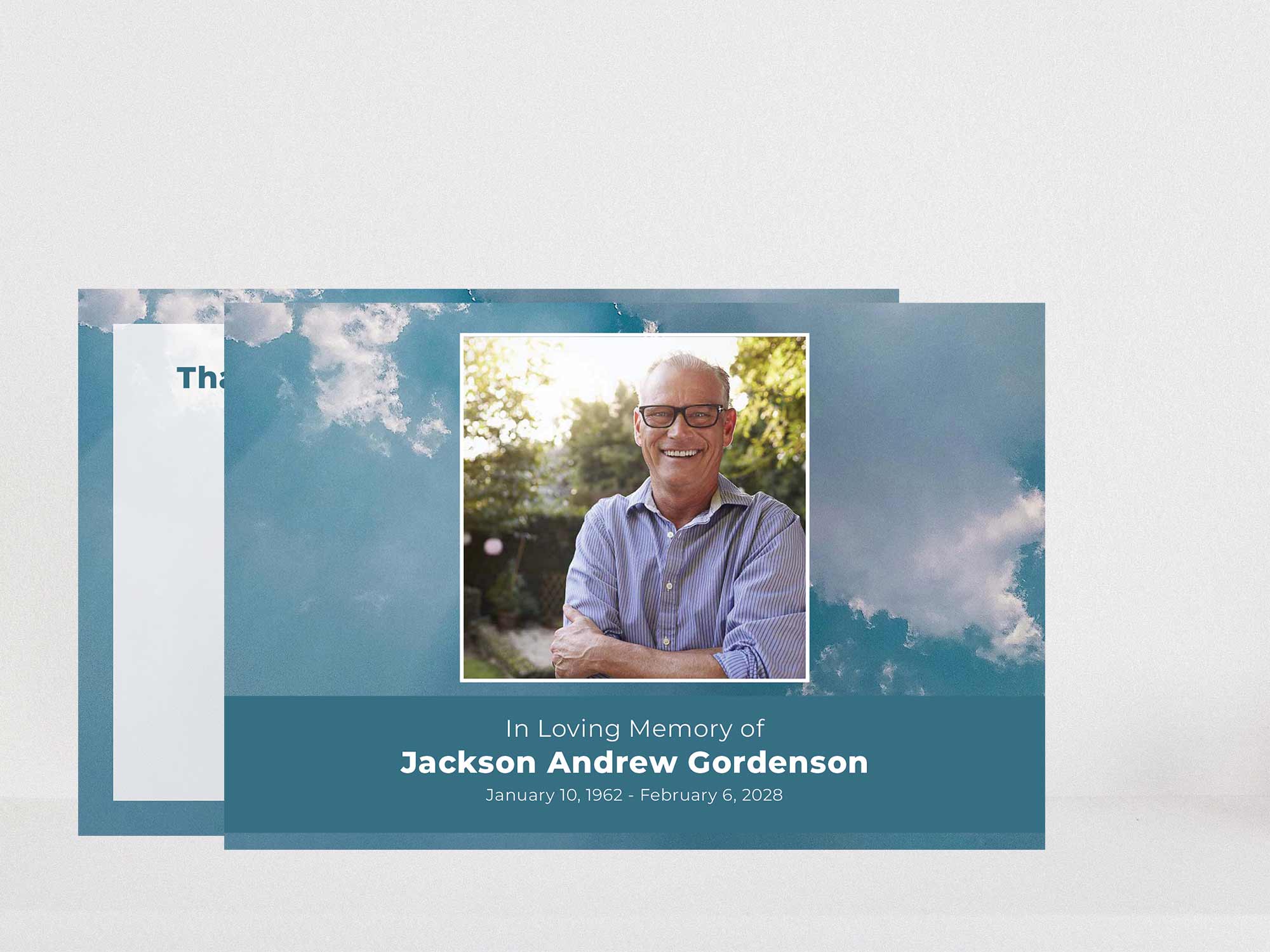 Thank You Card Front Sample