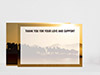 Thank You Card Back Blank