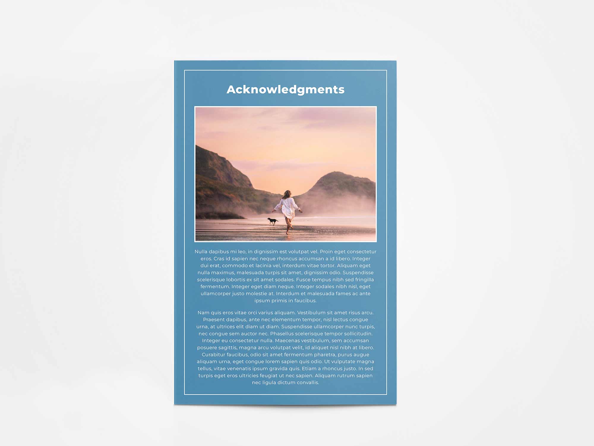 Program Card Back Sample