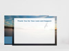 Thank You Card Back Blank