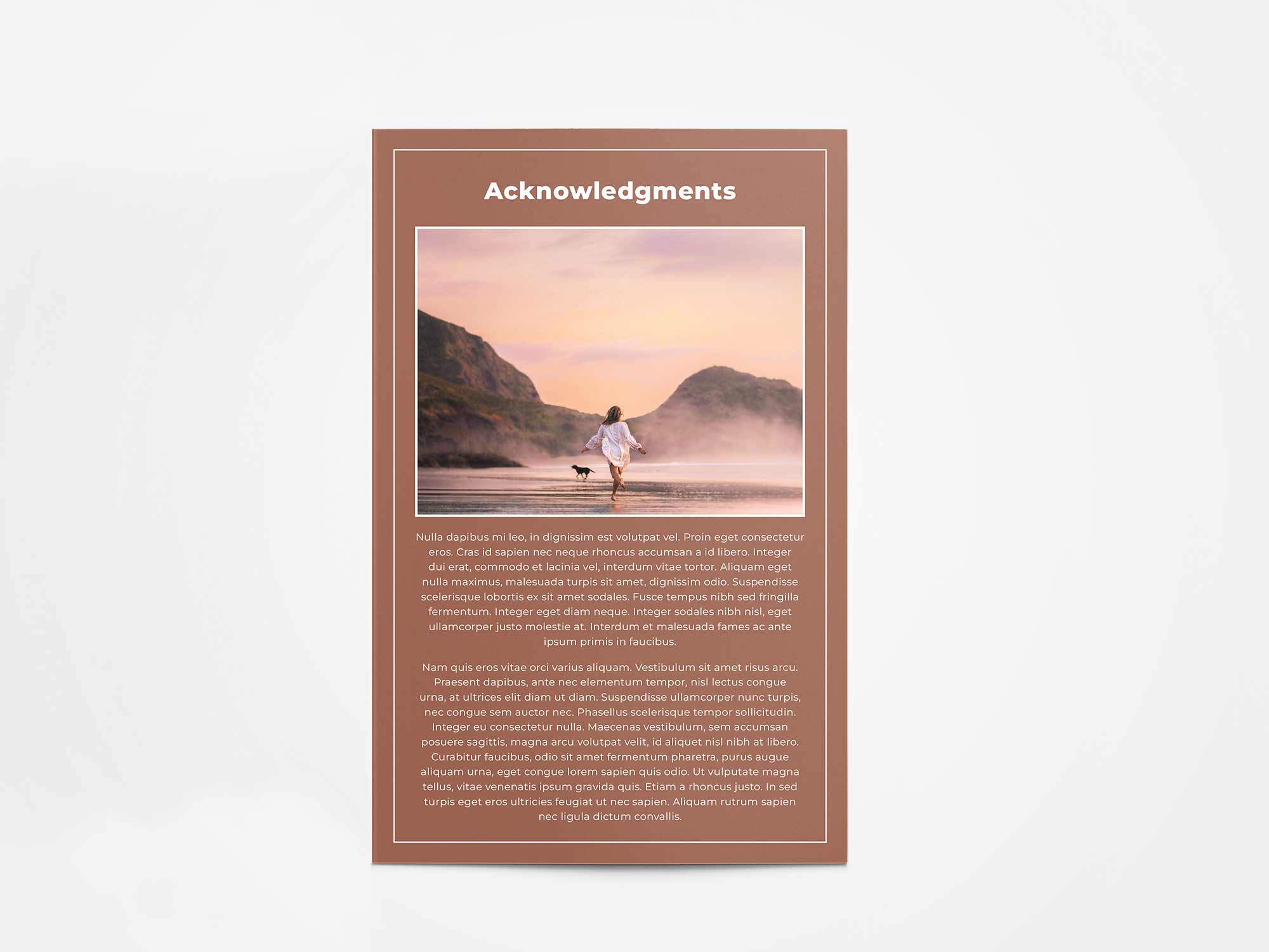 Program Card Back Sample