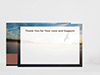 Thank You Card Back Blank
