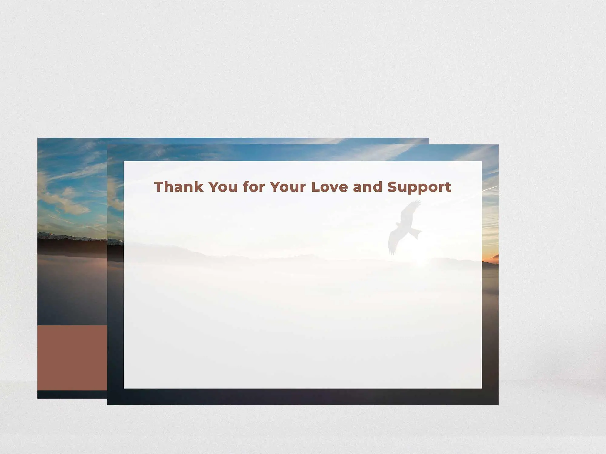 Thank You Card Back Blank