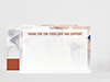 Thank You Card Back Blank