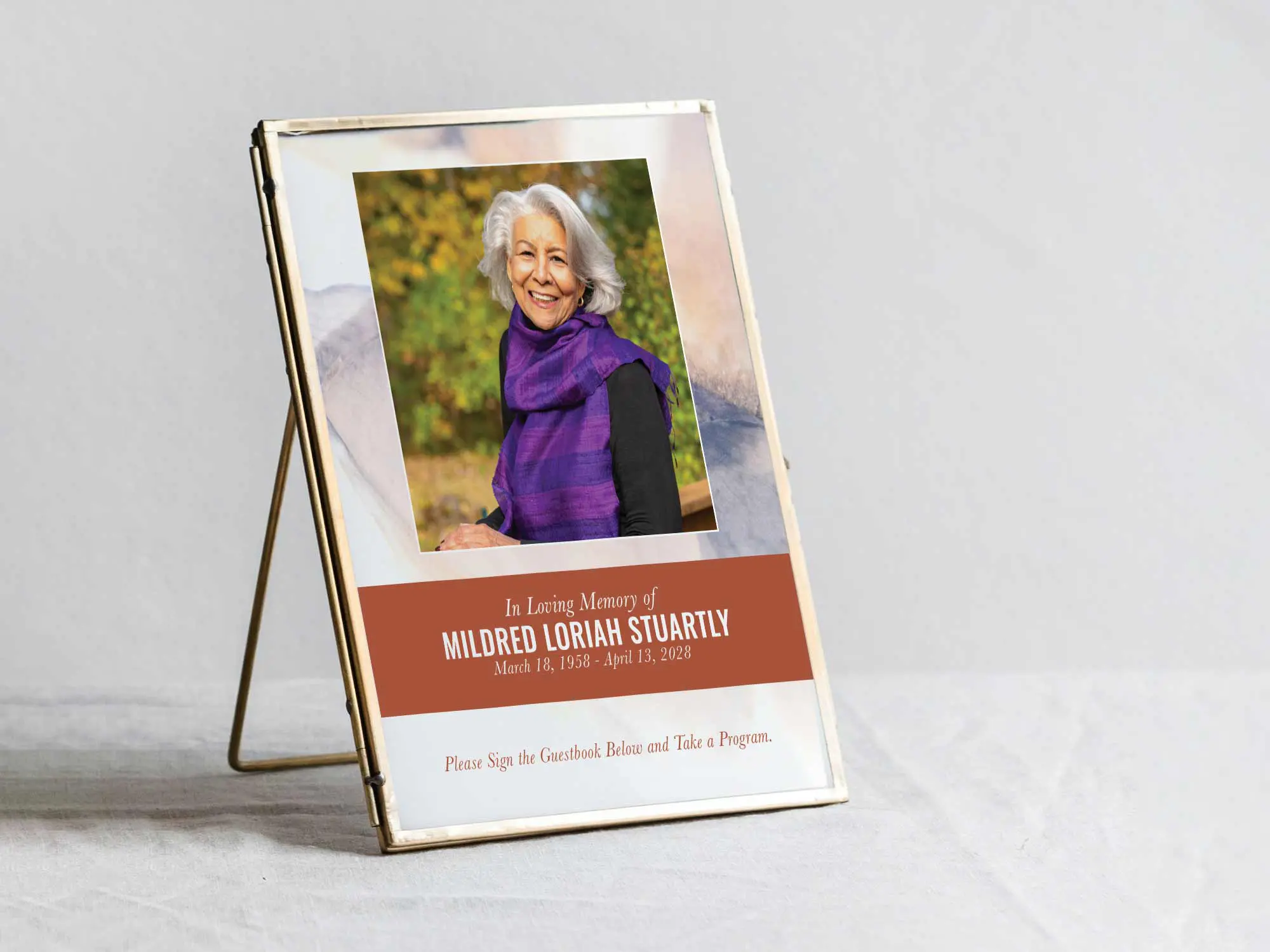 Table Sign in Frame