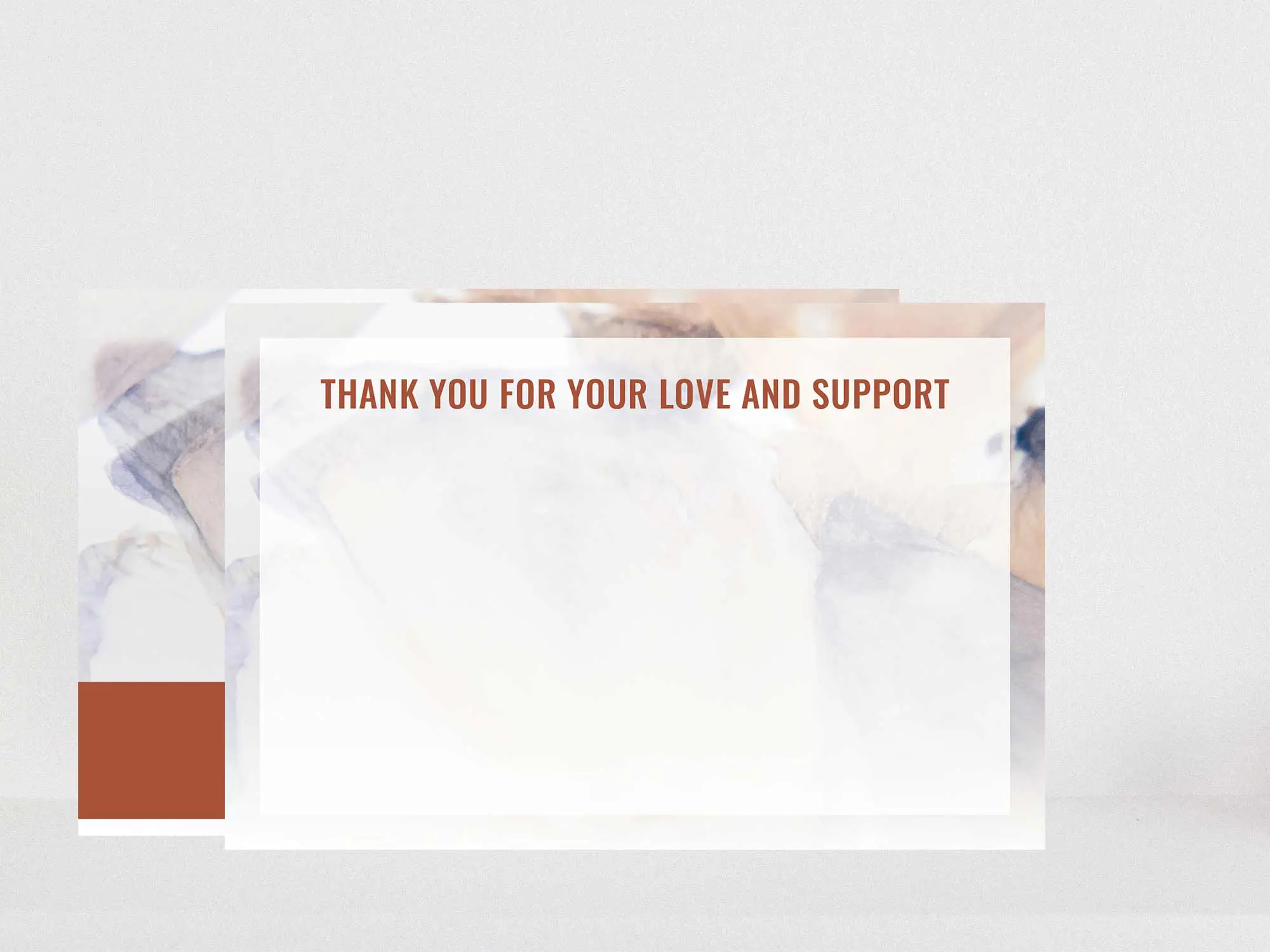 Thank You Card Back Blank
