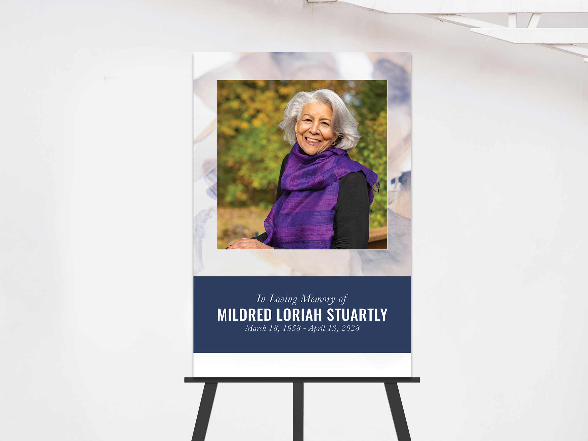 Easel Sign (On Easel) Sample