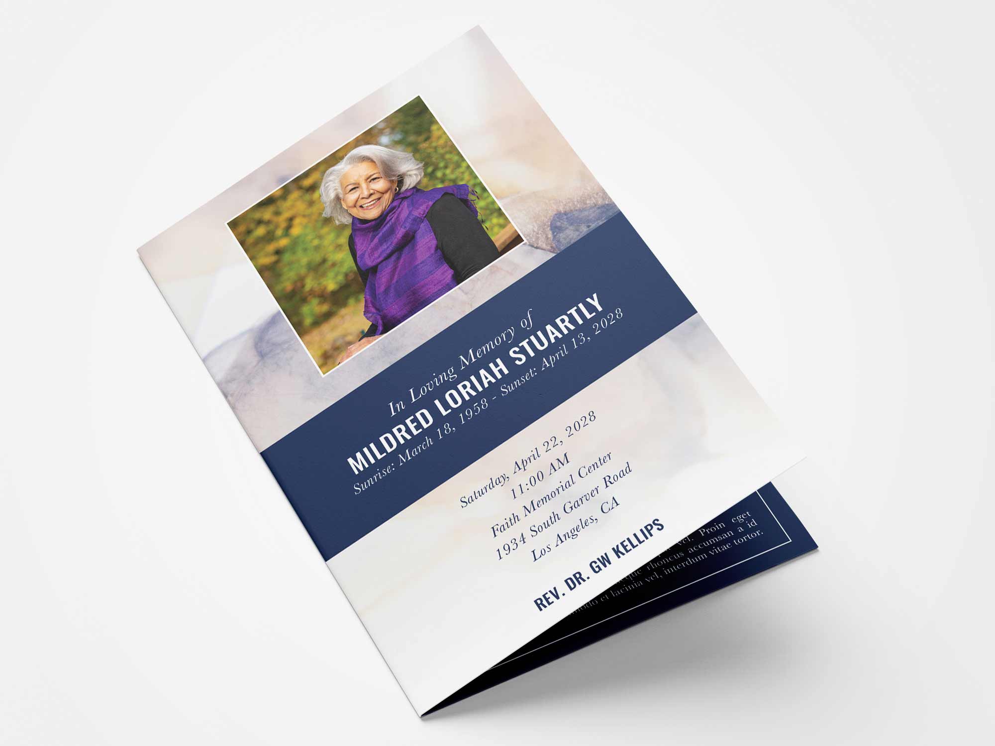 Standard Program Front Sample