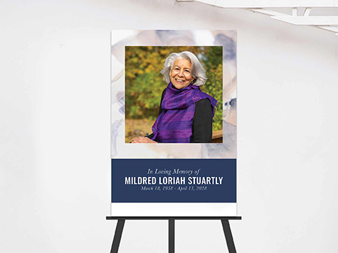 View Easel Sign Sample