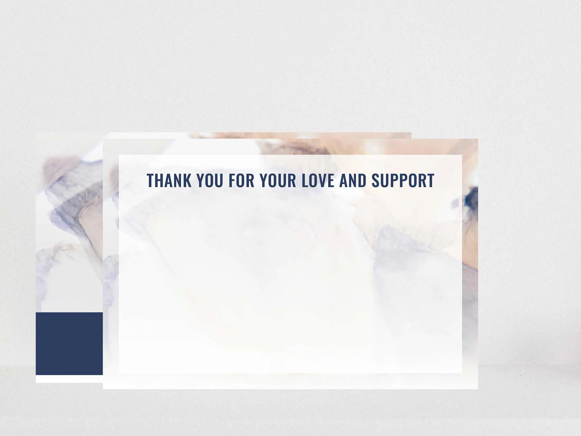 Thank You Card Back Blank