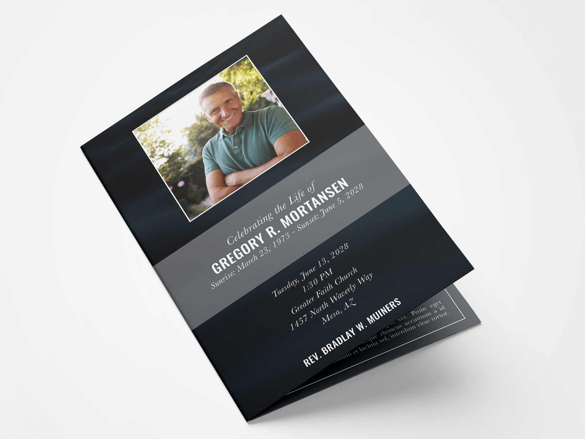 Standard Program Front Sample