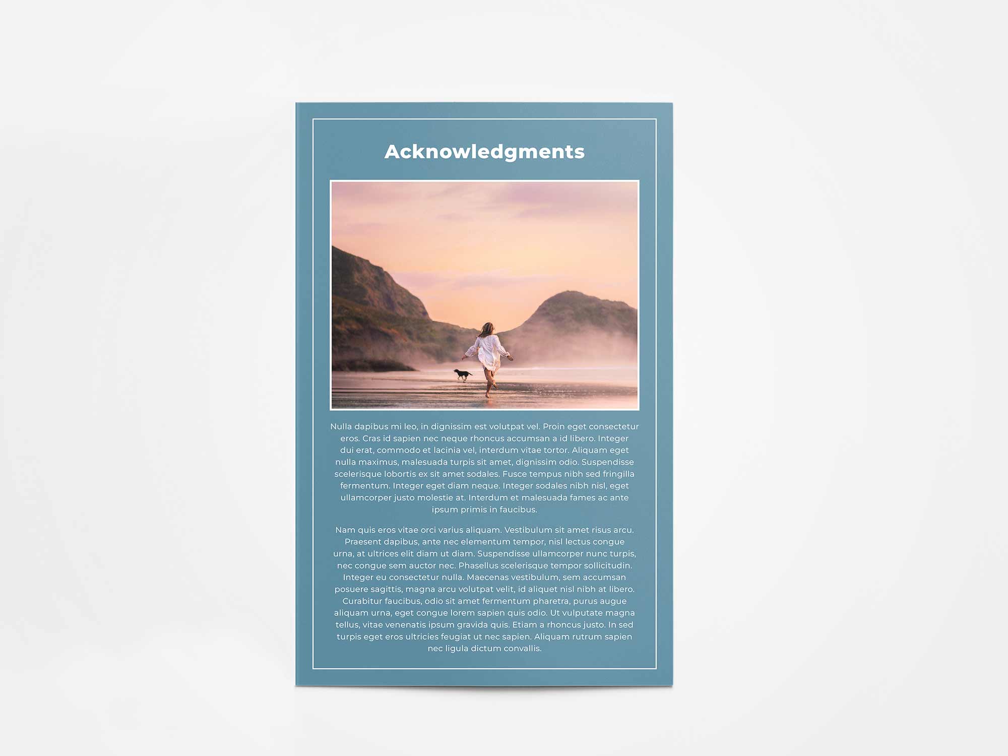 Program Card Back Sample