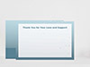 Thank You Card Back Blank