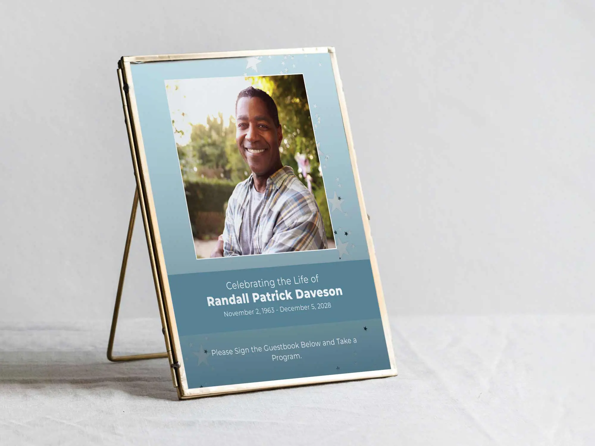 Table Sign in Frame