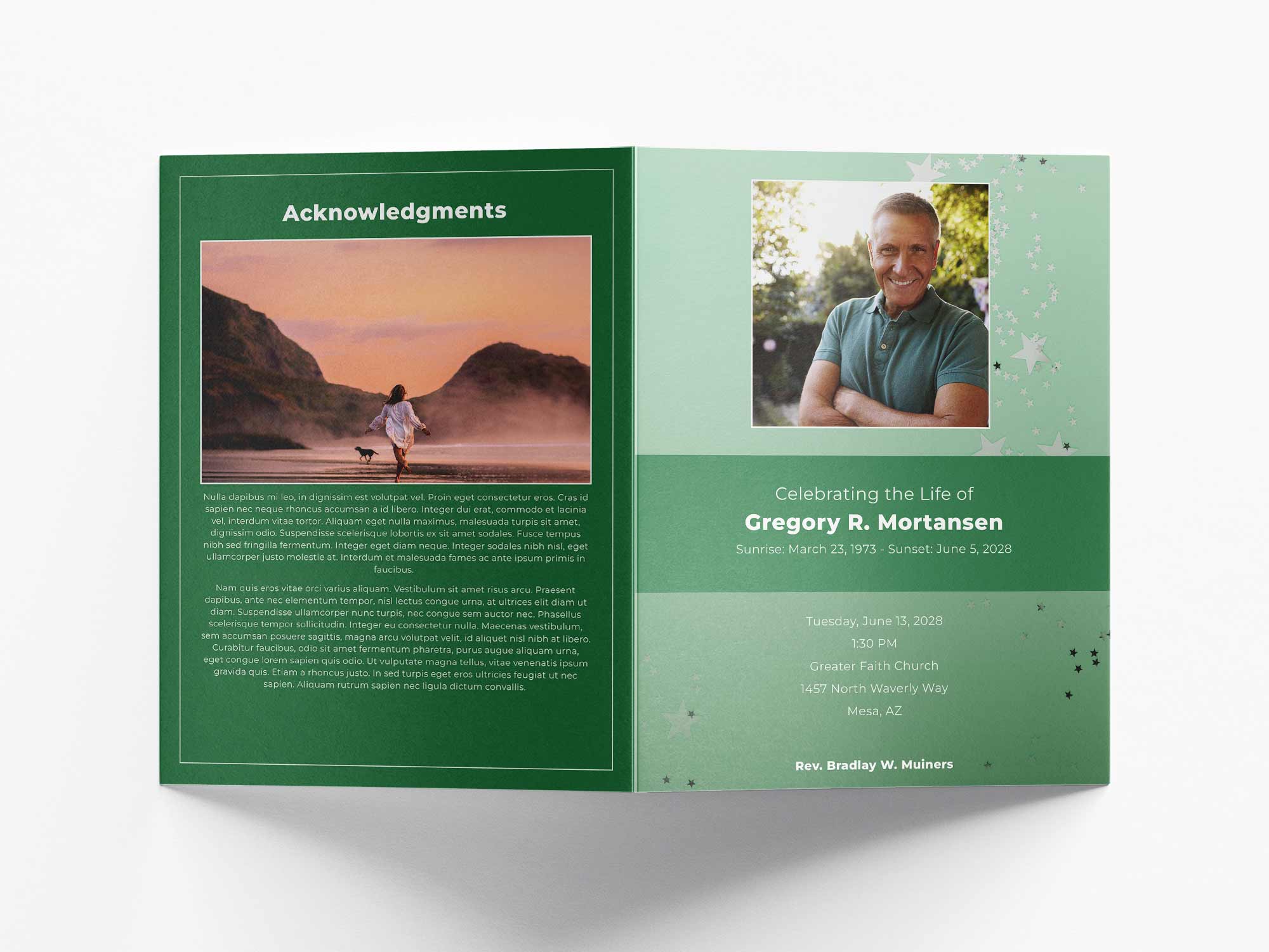 Large Program Back Sample