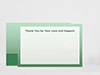 Thank You Card Back Blank