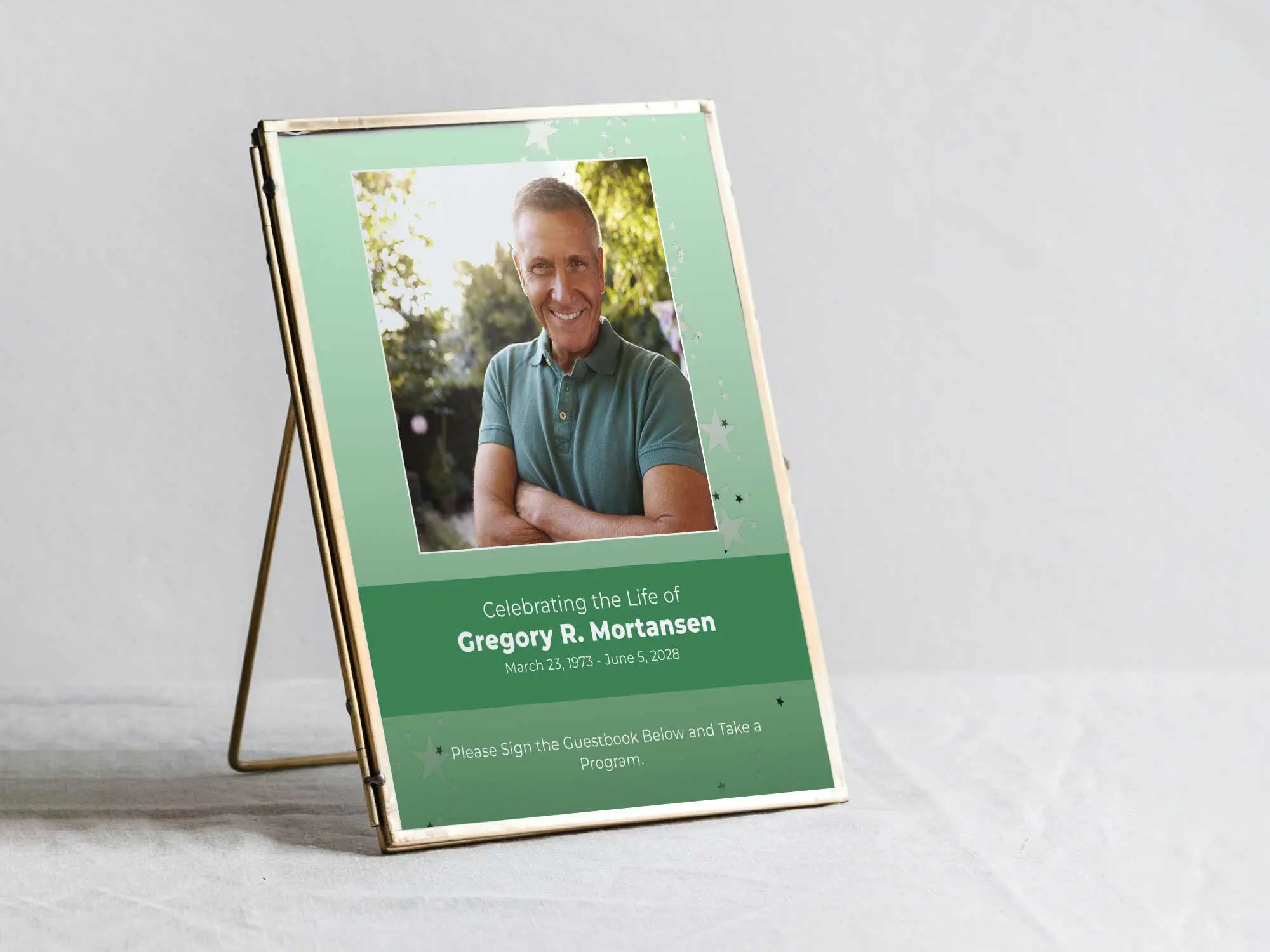 Table Sign in Frame
