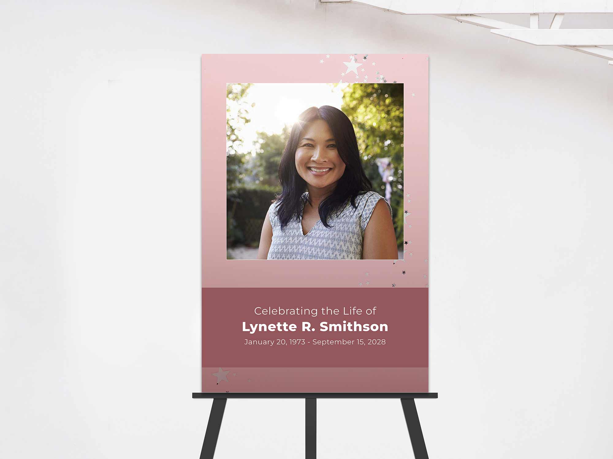 Easel Sign (On Easel) Sample