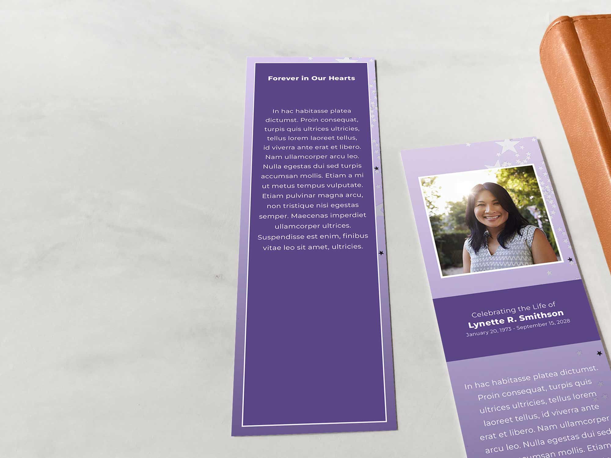 Bookmark Back Sample