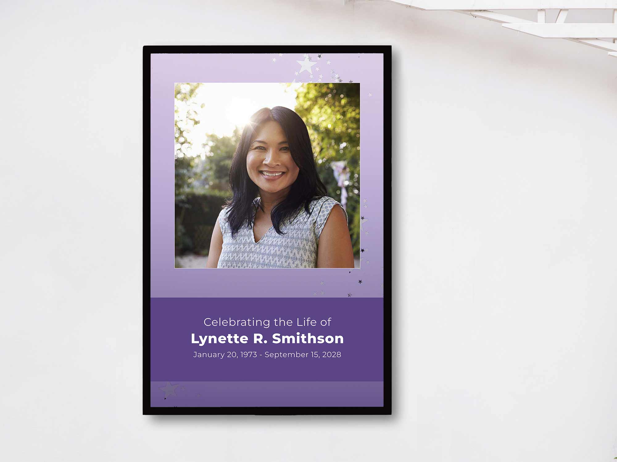 Easel Sign (In Frame) Sample