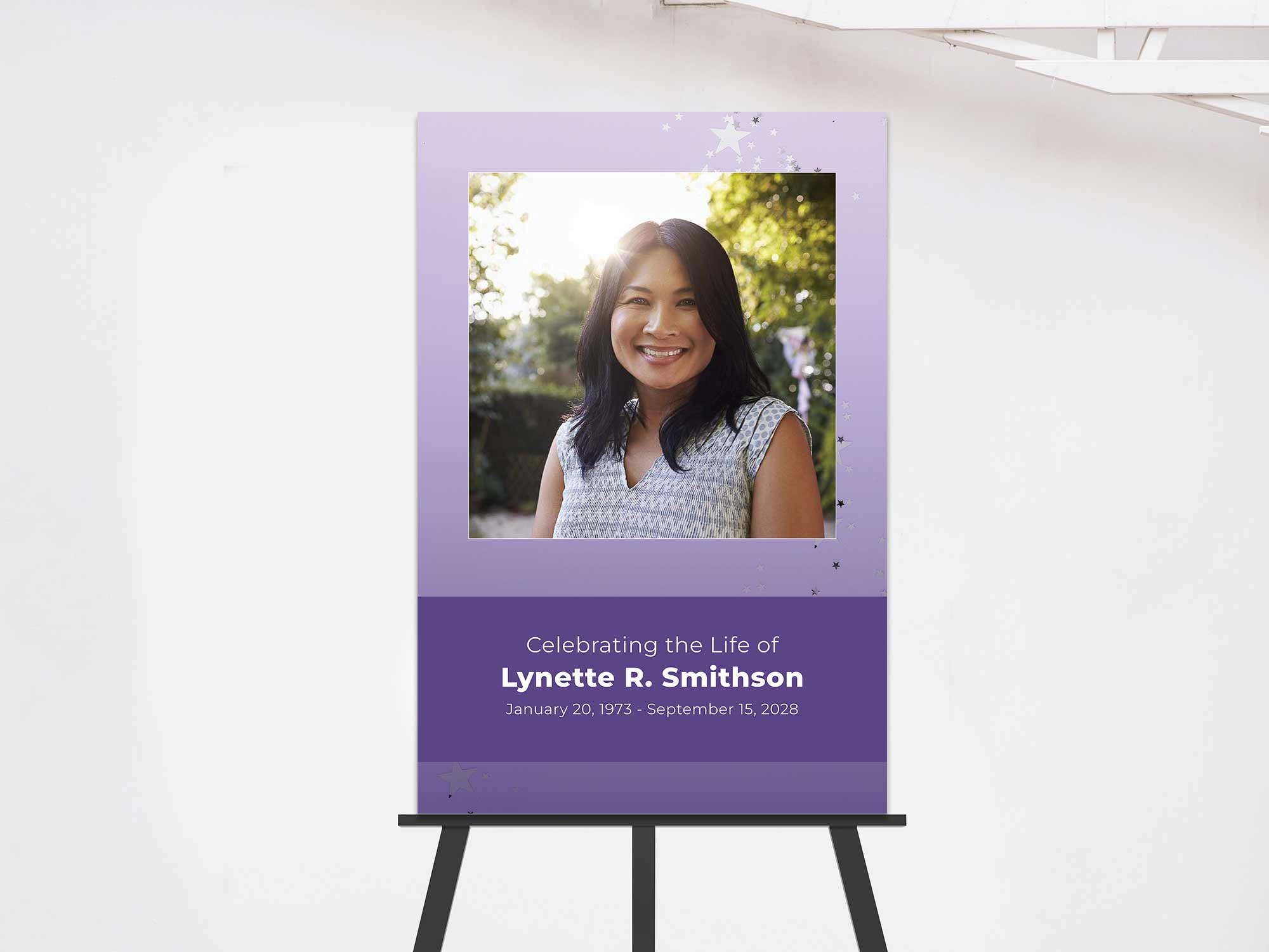 Easel Sign (On Easel) Sample