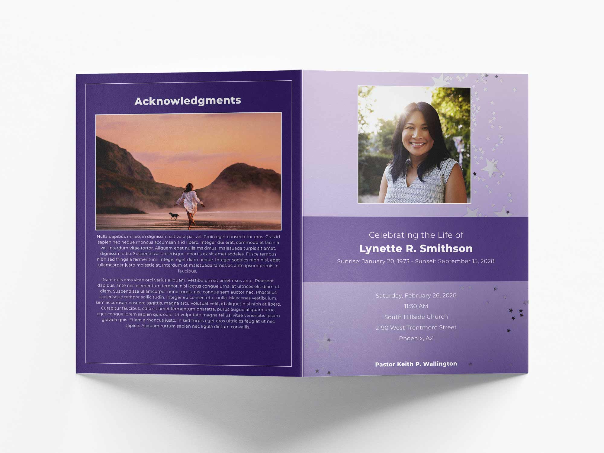 Large Program Back Sample